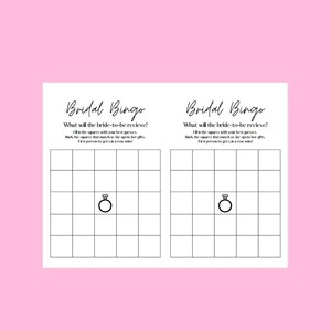 Bingo de despedida de soltera