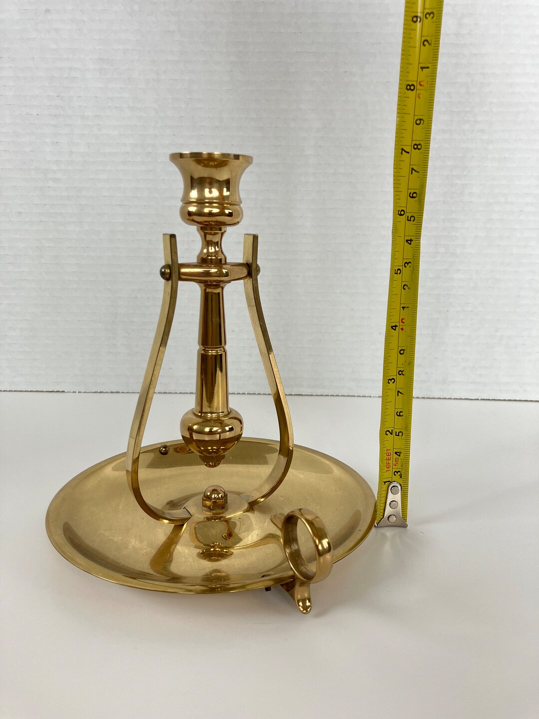 Vintage Baldwin Brass Candlestick Holder Swivel Pendulum Ships Gimbal Scone Etsy