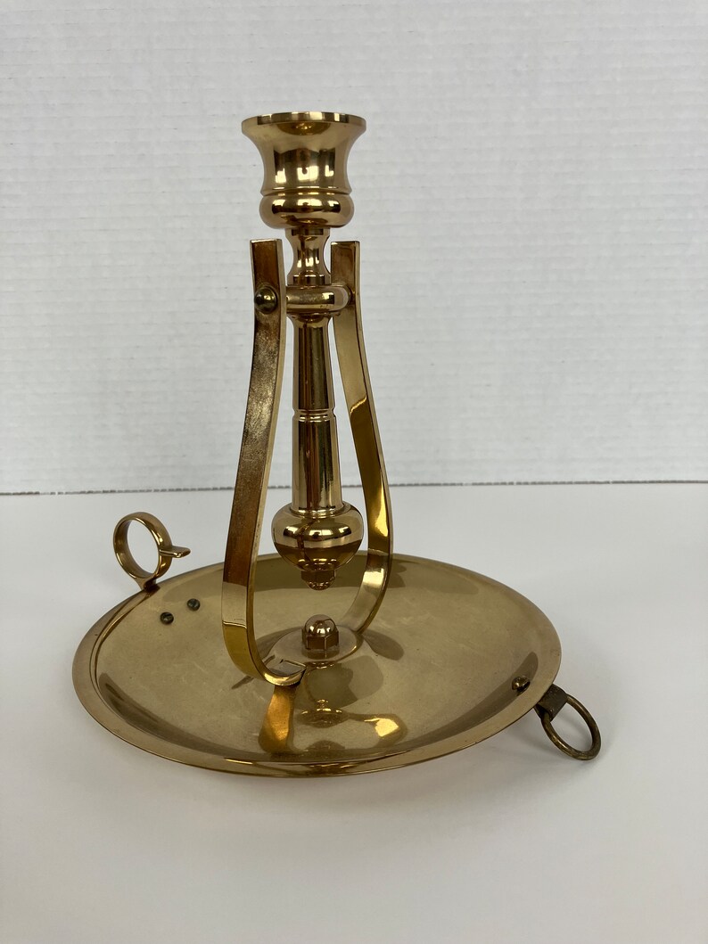 Vintage Baldwin Brass Candlestick Holder Swivel Pendulum Ships Gimbal Scone Etsy