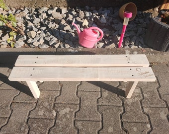 Personalized children's garden bench