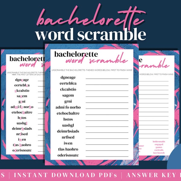 Word Scramble - Etsy