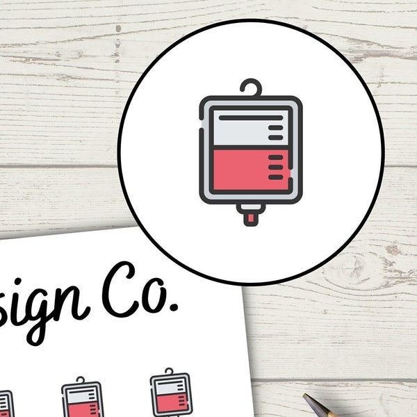 Blood Donation Planner Stickers