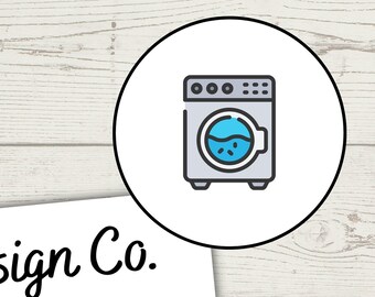 Do Laundry Stickers Printable, Doodle Laundry Planner Stickers, Doodle ...