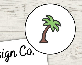 Palm Tree Planner Stickers