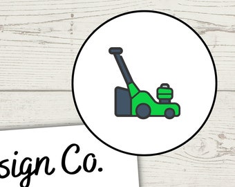 Lawn Mower Planner Stickers