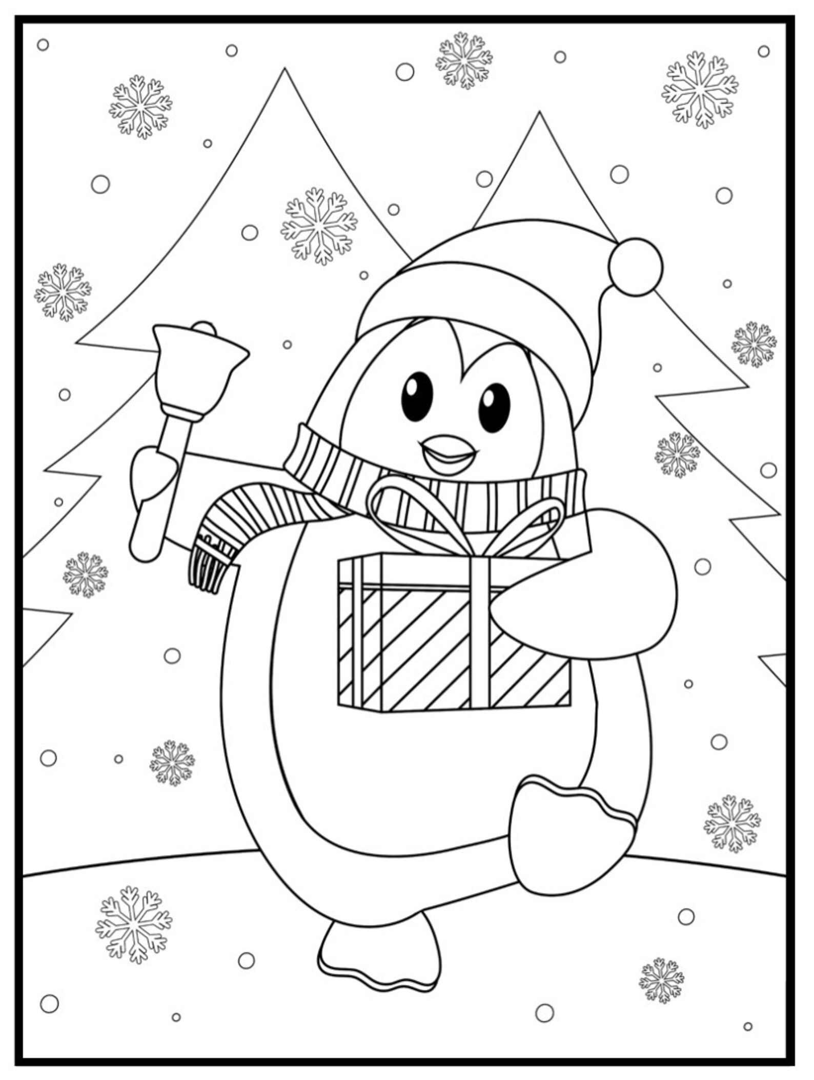 Kids Christmas Coloring Book .PDF - Etsy