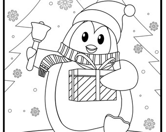 Livre de coloriage de Noël pour enfants. PDF