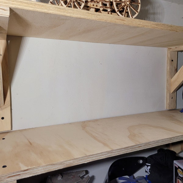 Plywood Shelf and Brackets Etsy