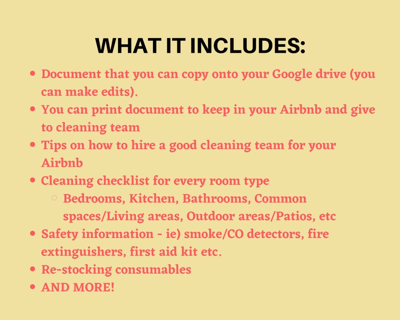 Ultimate Airbnb Cleaning Checklist for 5star Reviews Airbnb Cleaning