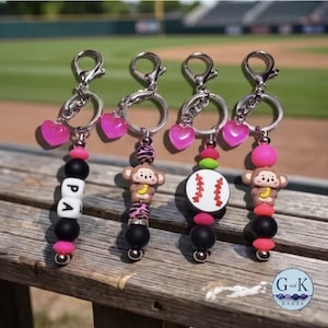 Party Animals Inspired Beaded Keychains