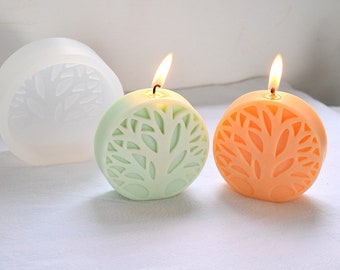 Tree of life candle mold for candle clay cake baking resin soap