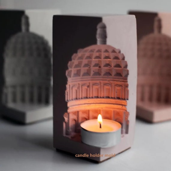 Pantheon Mold Architectural Candlestick Roman Silicone Mold - Etsy Norway