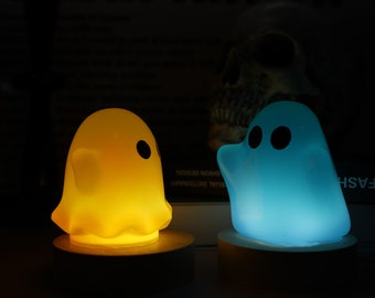 Shiny ghost Silicone Mold DIY Halloween Ghost Candle Making Resin Soap Mold ghost mold Halloween Gifts Craft For wooden LED BASE