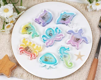 Resin Marine life silicone Mold Marine animals Quicksand Silicone Mold sea animals Shaker octopus dolphin crab seaturtle Resin Art Molds