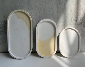 3 SIZE Oval Flower Pot Base Molds-Candle Holder Mold-Silicone Coaster Cement Mold-coaster tray mold-coaster resin mold-epoxy resin mold