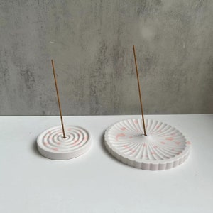 Concrete round incense holder mold Concrete Cement insert mold SiliconeDIY Handmade Molds For plaster resin tools
