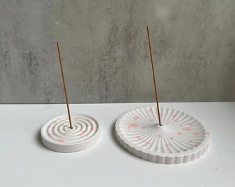 Concrete round incense holder mold Concrete Cement insert mold SiliconeDIY Handmade Molds For plaster resin tools