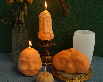 Weird pumpkin mold Silicone pumpkin candle Mold Handmade sproof pumpkin Candles making candle molds pumpkin resin molds