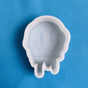 Melting Smile Face ghost Mold Car Freshie Mold - shadow silicone Molds - Silicone Molds For Aroma Beads - Candle Molds - Soap Mold