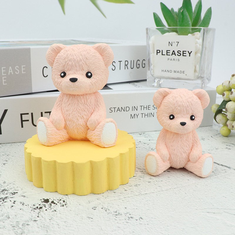 3D Sitting Bear Candle Silicone Mold for Gypsum, Candle Mould, Plaster,  Cement, Polymer Clay, Resin, Soap by Msdiysupplies -  Norway