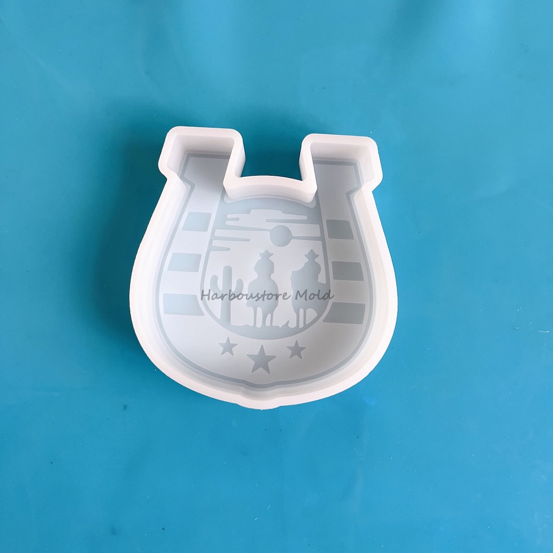 Baby Highland Cow With Bow Silicone Mold - Car Freshie, Resin, Candle & Soap Mold, 300+ Design Options