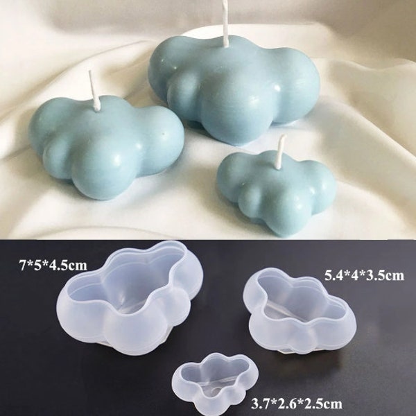 Clouds Shape Candle Mold Cute Jewelry Soap Making Mold Handcraft Ornaments Making Tool DIY Soap Mold