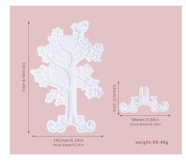 Tree Jewelry Organizer Molds Tree Jewelry Stand Silicone Mold Etsy