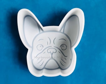 French Bulldog Car Freshie Mold- dog silicone mold - puppy dog Silicone Epoxy Resin Molds - Aroma Beads mold - Candle Molds - Soap Mold