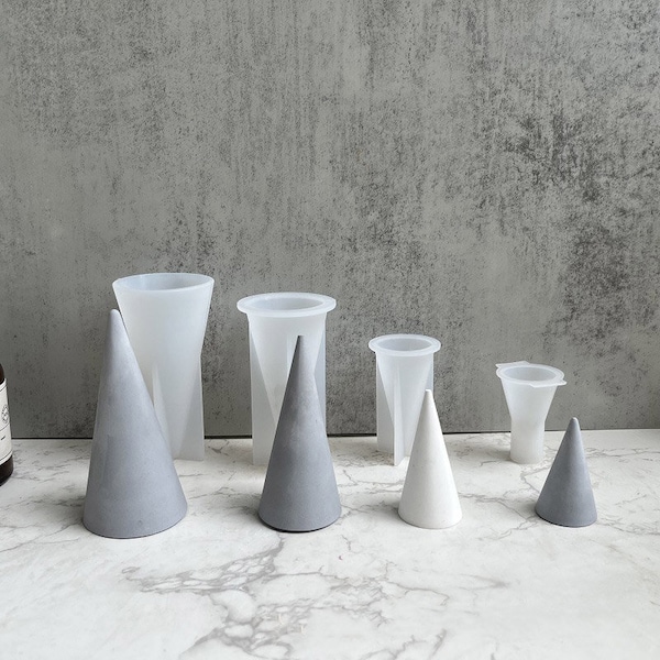 Cement Finger cone Ring holder Storage Cone mold  Handmade Jewelry Storage Holder Making Supplies for Epoxy Resin Handcraft