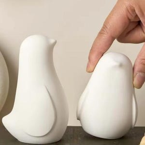 Molde de pájaro de estatua de jesmonite de cemento de hormigón Molde de silicona de pájaro 3D Molde de resina de pájaro pequeño y grande Molde de vela de pájaro de dibujos animados de silicona