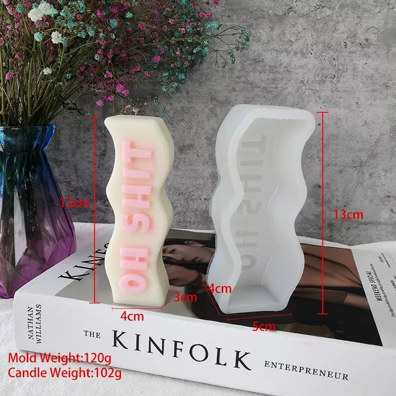 Letter Candle Mold Slang Word Letters Swear Words Strip Etsy