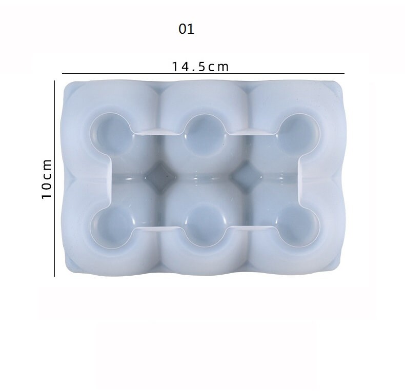 N\A 2 Pieces 6 Cups Egg Holder Silicone Resin Mold Egg Tray Rack Organizer Epoxy Silicone Casting Molds for Fridge, Refrigerator, Kitchen, Pantry, 3D