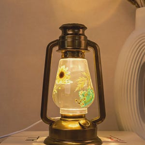 Retro Lamp Resin Silicone Mold camping night light resin molds shiny lighting Silicone desk lamp molds,diy table light resin silicone molds