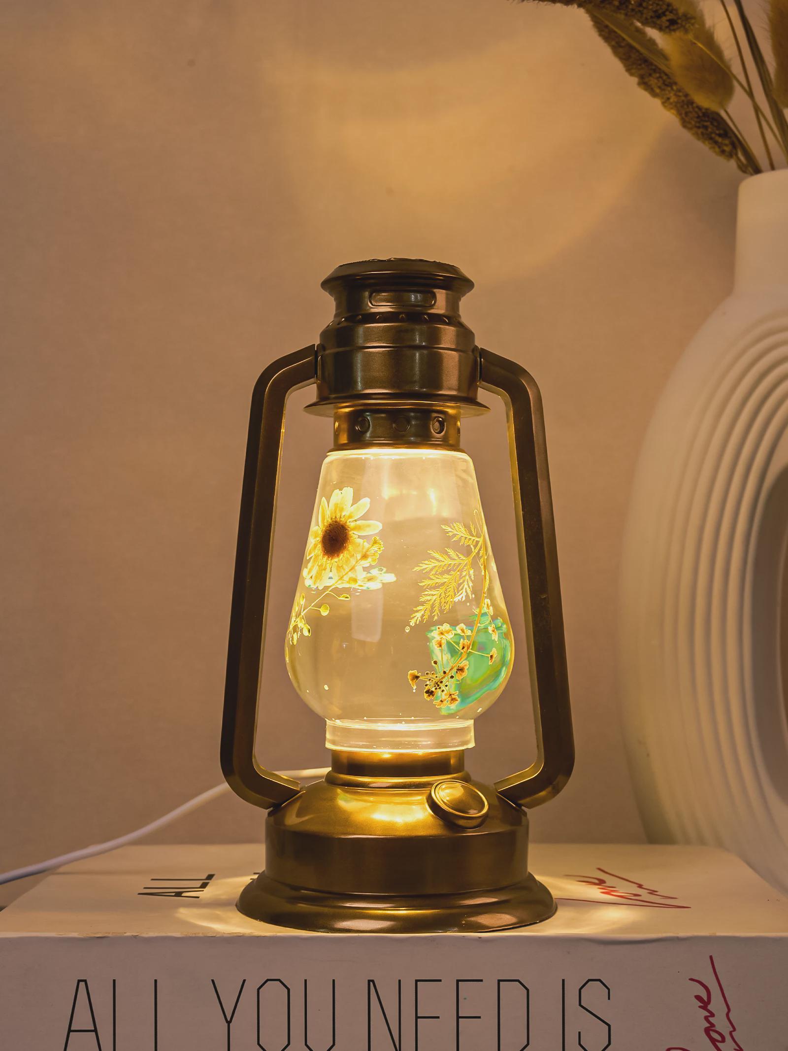 Retro Lamp Resin Silicone Mold Camping Night Light Resin Molds