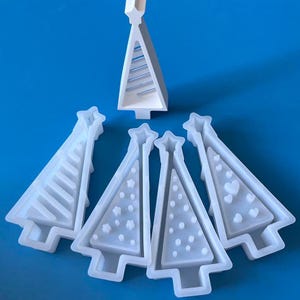 Christmas Tree with light bulb Silicone Mold heart tree,light tree ,star tree resin mold candle mold clay mold casting mold concrete mold