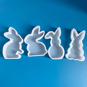 Moule Silicone Lapin De Pâques 3D - 2 Pièces Pour Bougies R 420430