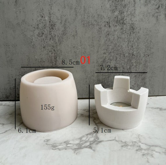 Small Stove Silicone Mold Home Kitchen Barbecue BBQ Oven Concrete Cement  Silicone Molds Candle Holder Making Mould 