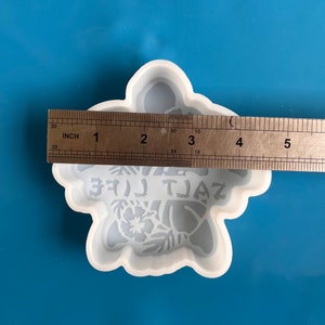 Flower sea turtle Car Freshie Mold - beach Silicone Epoxy Resin Molds - sea turtle Molds For Aroma Beads - Candle Molds - Soap Mold image 2