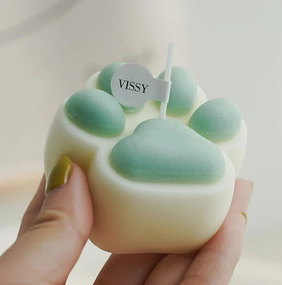 3D dog Claw Candle Mould Scented Candle Silicone Mould Handmade Candle paw cake Soap Resin Mould Candle Making Supplies