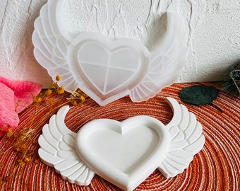 SUNNYCLUE Ange Aile Silicone Moule Résine Époxy Moules Aile Bijoux Résine Silicone Moulage Moules Pour La Fabrication De Bijoux Plats Plaque Époxy Résine Artisanat