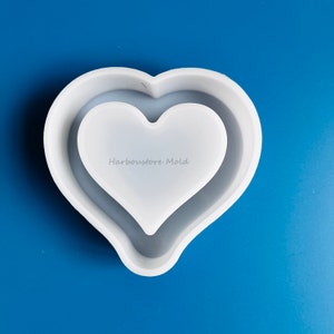 Heart Car Freshie Mold -Silicone Epoxy Resin Molds - Silicone Molds For Aroma Beads - Candle Molds - Soap Mold air freshie