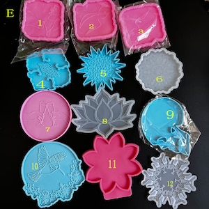 SALE Resin Coaster Molds, UV Resin & Epoxy Resin Craft Making