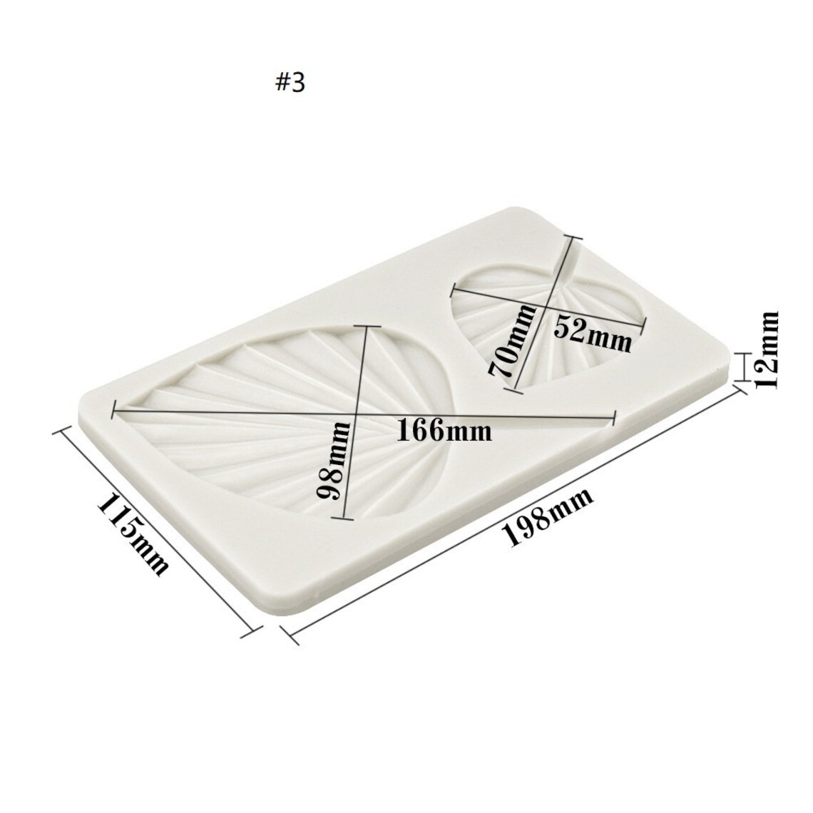 Palm Leaf Silicone Mold Fondant Mold Gum Paste Mold Etsy