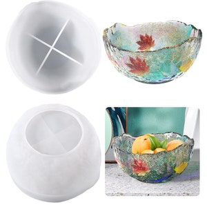 Large bowl silicone mold large bow resin mold Fruit Bowl Mold Irregular Storage Bowl Mold Jewelry Storage Box Mold
