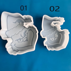 Christmas Car Freshie Mold, Silicone Epoxy Resin Molds - Silicone Molds For Aroma Beads - Candle Molds - Soap Mold