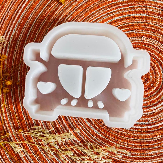 Stampo in silicone per candele per auto e autobus, stampo per candele in cera, stampo per autobus in gesso e cemento, stampo per autobus in resina epossidica, stampo in silicone per candele per auto