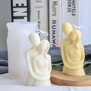 3D Romantic Couple Portrait Lovers Silicone Candle Mold Art Aromatherapy Plaster mold Home Decoration Mold Wedding gift