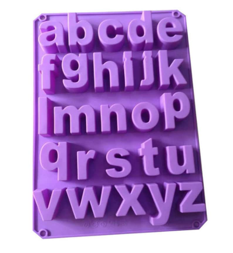 Concrete 26 Letter Molds Number Silicone Mold Concrete Capital Letter ...