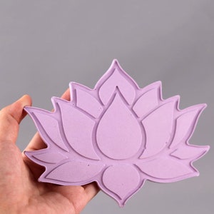 Flower Shaped Jewelry Storage Tray lotus flowerConcrete Silicone Mold Terrazzo Jesmonite Epoxy RESIN Cement trinket dish Mold Soap Tray Mold