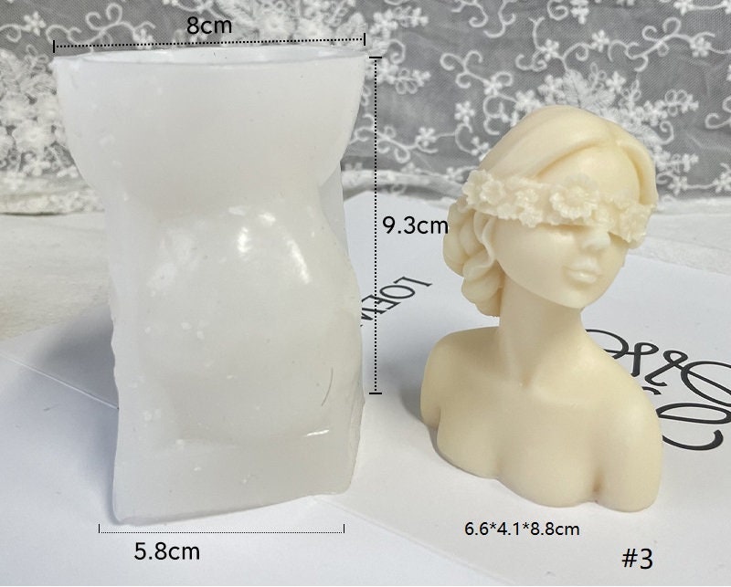 Rose Flower Goddess Candle Mold-Blindfolded Girl Candle Mold-Girls Po –  FunYouFunMe